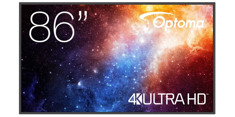 Optoma N-Serie UHD Digital Signage Display mit 24/7 Betrieb & 450cd/m² DigitalSignage Optoma 86"