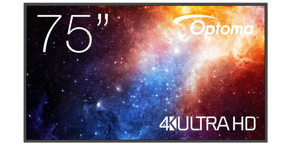 Optoma N-Serie UHD Digital Signage Display mit 24/7 Betrieb & 450cd/m² DigitalSignage Optoma 75"