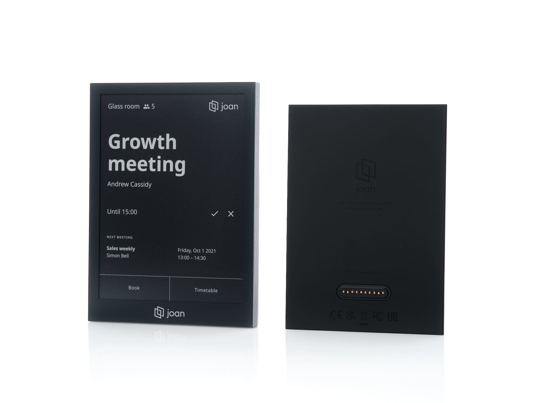 Joan 6 Pro Black 6" E Ink Touch Raumbuchungssystem Mediensteuerung Joan