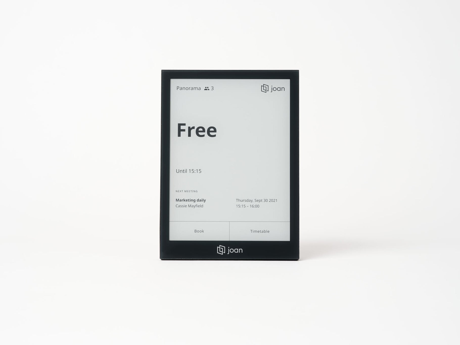 Joan 6 Pro Black 6" E Ink Touch Raumbuchungssystem Mediensteuerung Joan