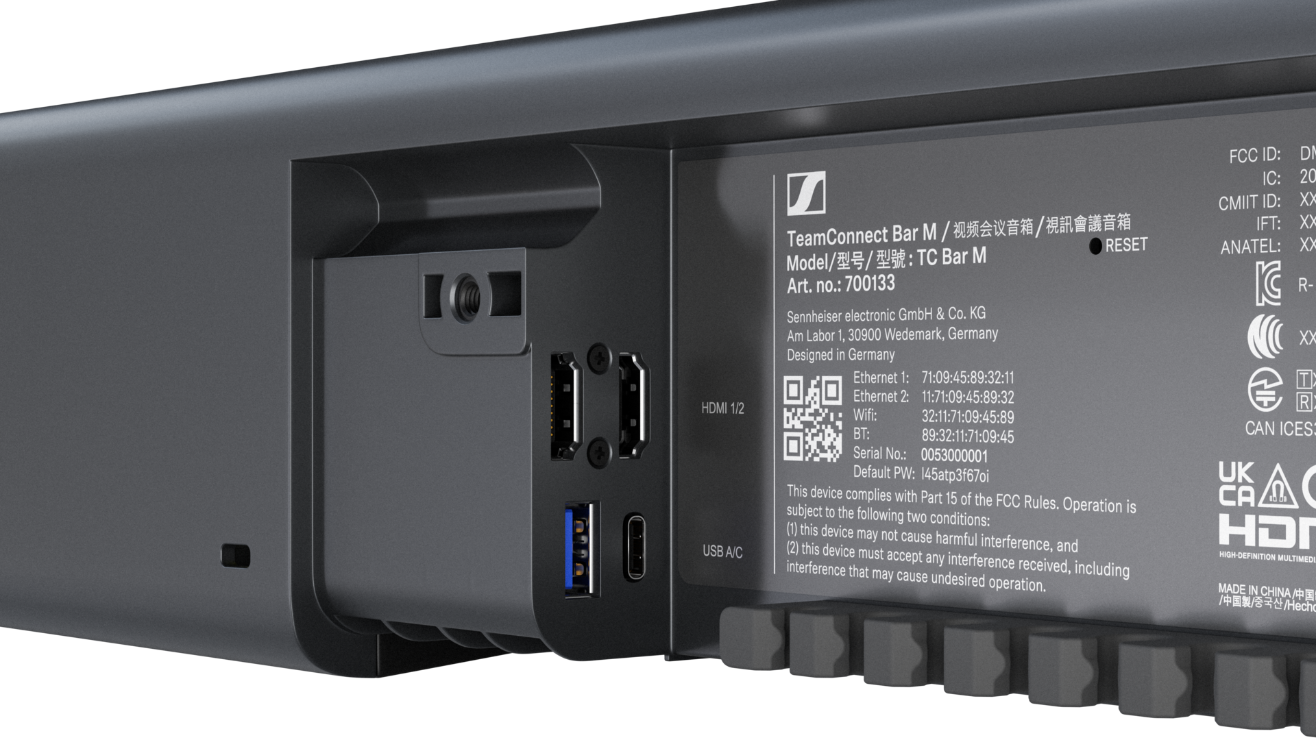 Sennheiser Teamconnect Bar M 4K Videokonferenzbar Videokonferenz Sennheiser