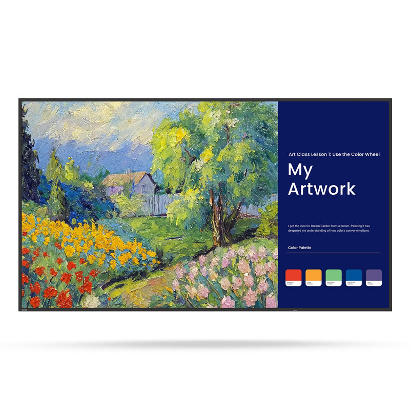BenQ SL04-Serie Smart Signage Display – 4K UHD, 24/7 Betrieb, Pantone-validiert