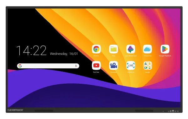 Clevertouch X5 Serie 4K EDLA-Zertifiziertes Display All / interaktives Display Clevertouch
