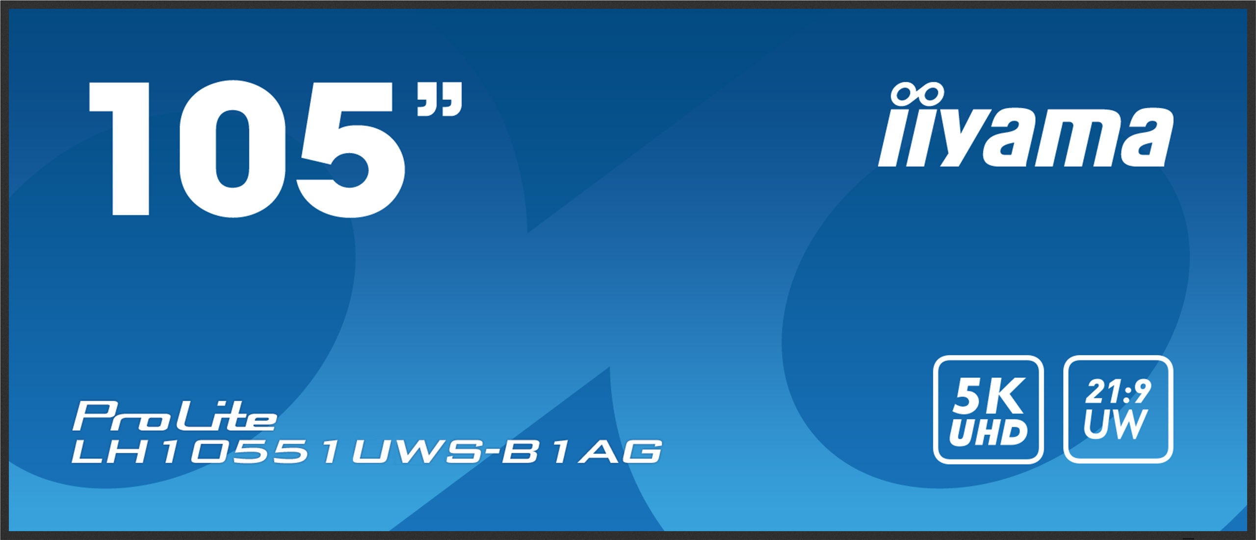 iiyama LH10551UWS-B1AG 5K Ultrawide Signage Display mit 24/7 Betrieb All iiyama