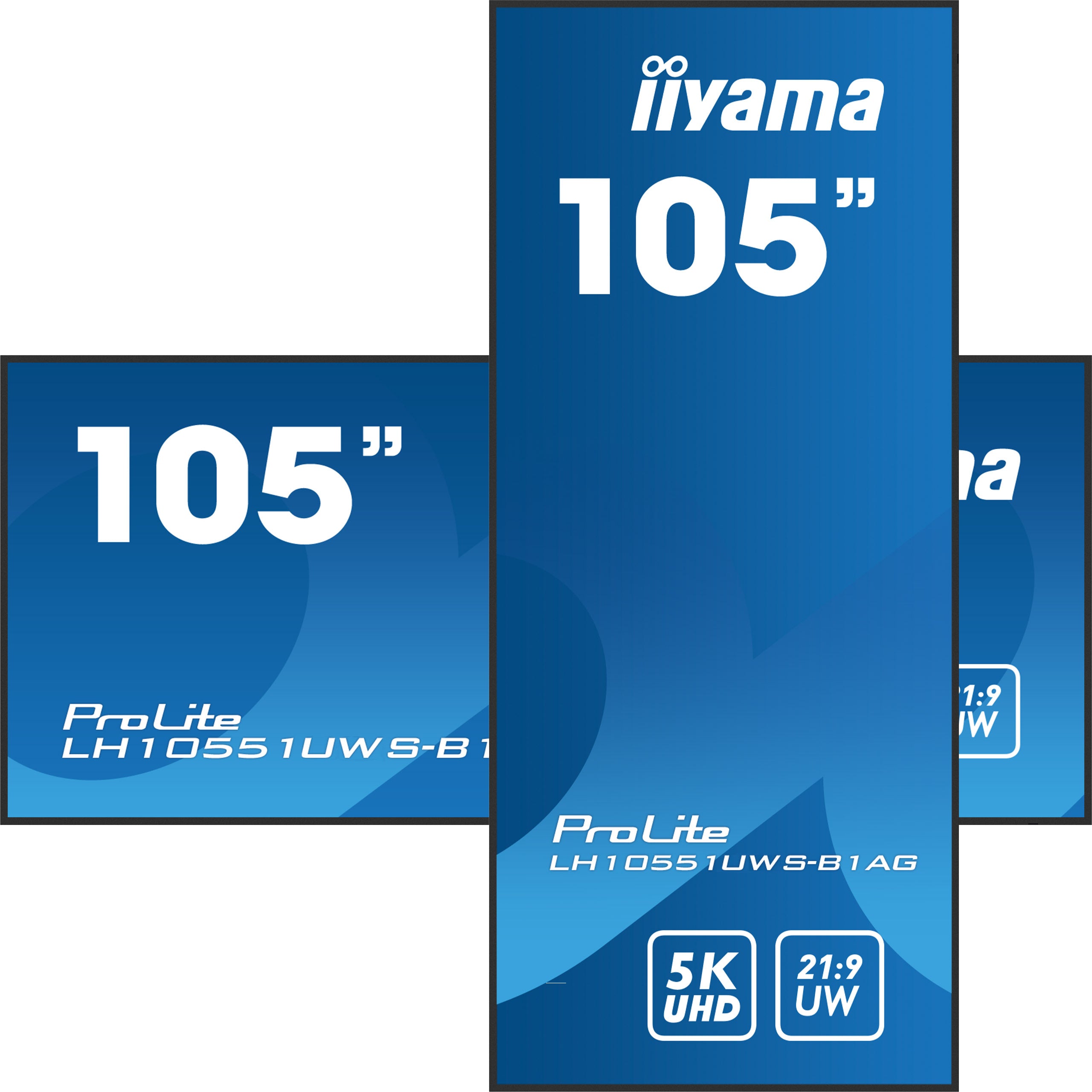 iiyama LH10551UWS-B1AG 5K Ultrawide Signage Display mit 24/7 Betrieb All iiyama