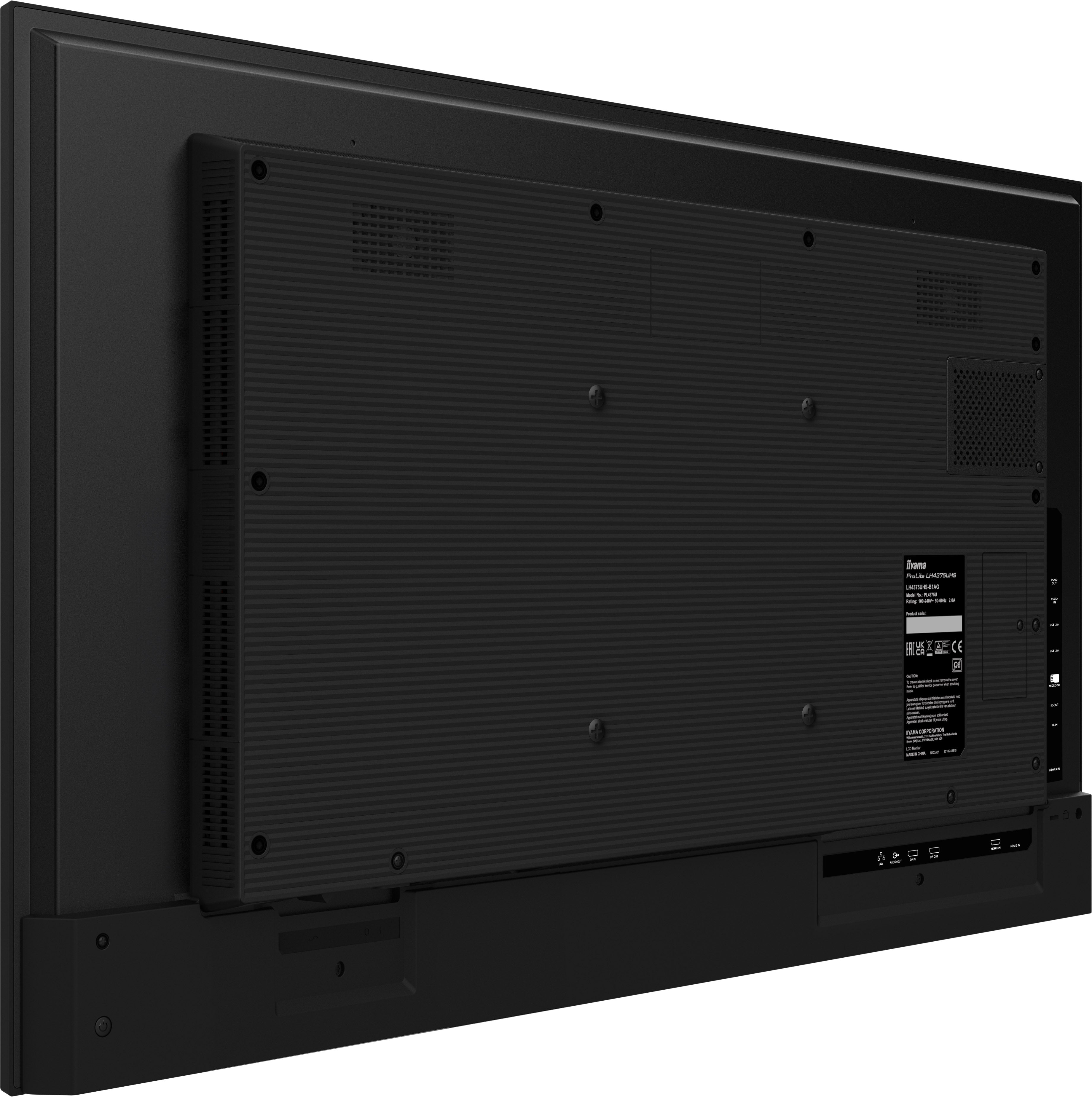 iiyama ProLite LH-75UHS-B1AG – 4K UHD-Display für Business-Kommunikation & Digital Signage All iiyama