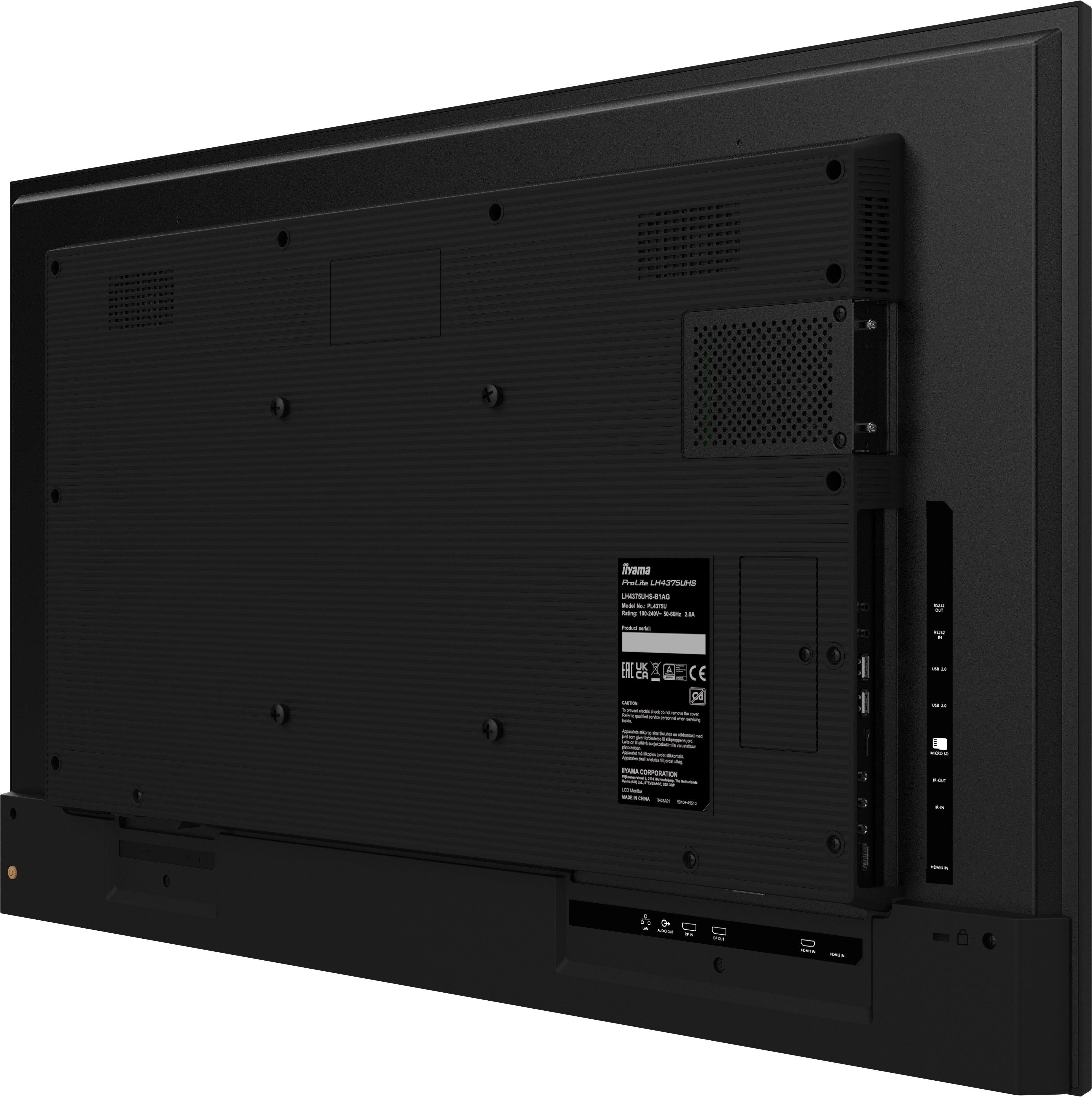 iiyama ProLite LH-75UHS-B1AG – 4K UHD-Display für Business-Kommunikation & Digital Signage