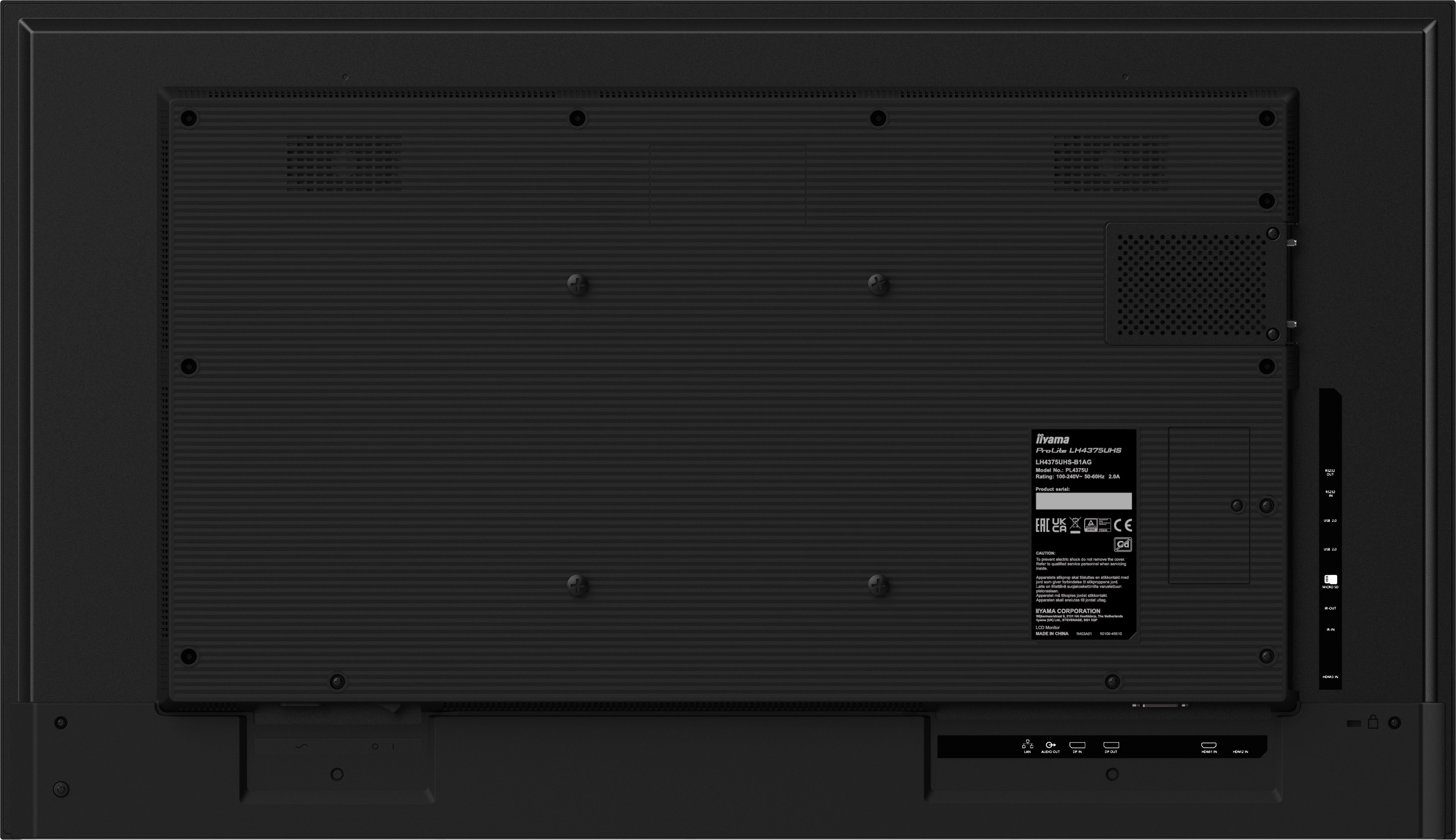 iiyama ProLite LH-75UHS-B1AG – 4K UHD-Display für Business-Kommunikation & Digital Signage