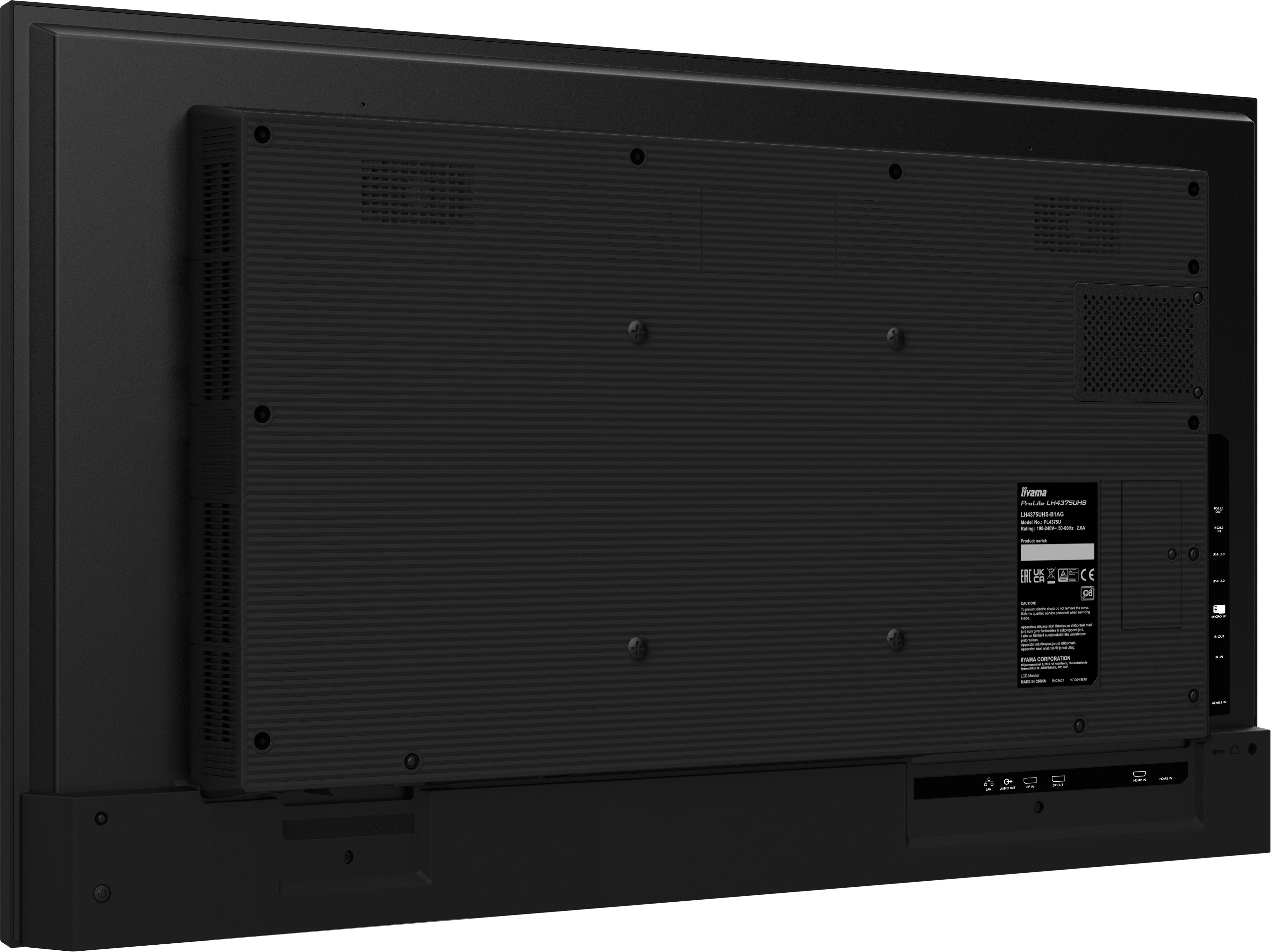 iiyama ProLite LH-75UHS-B1AG – 4K UHD-Display für Business-Kommunikation & Digital Signage