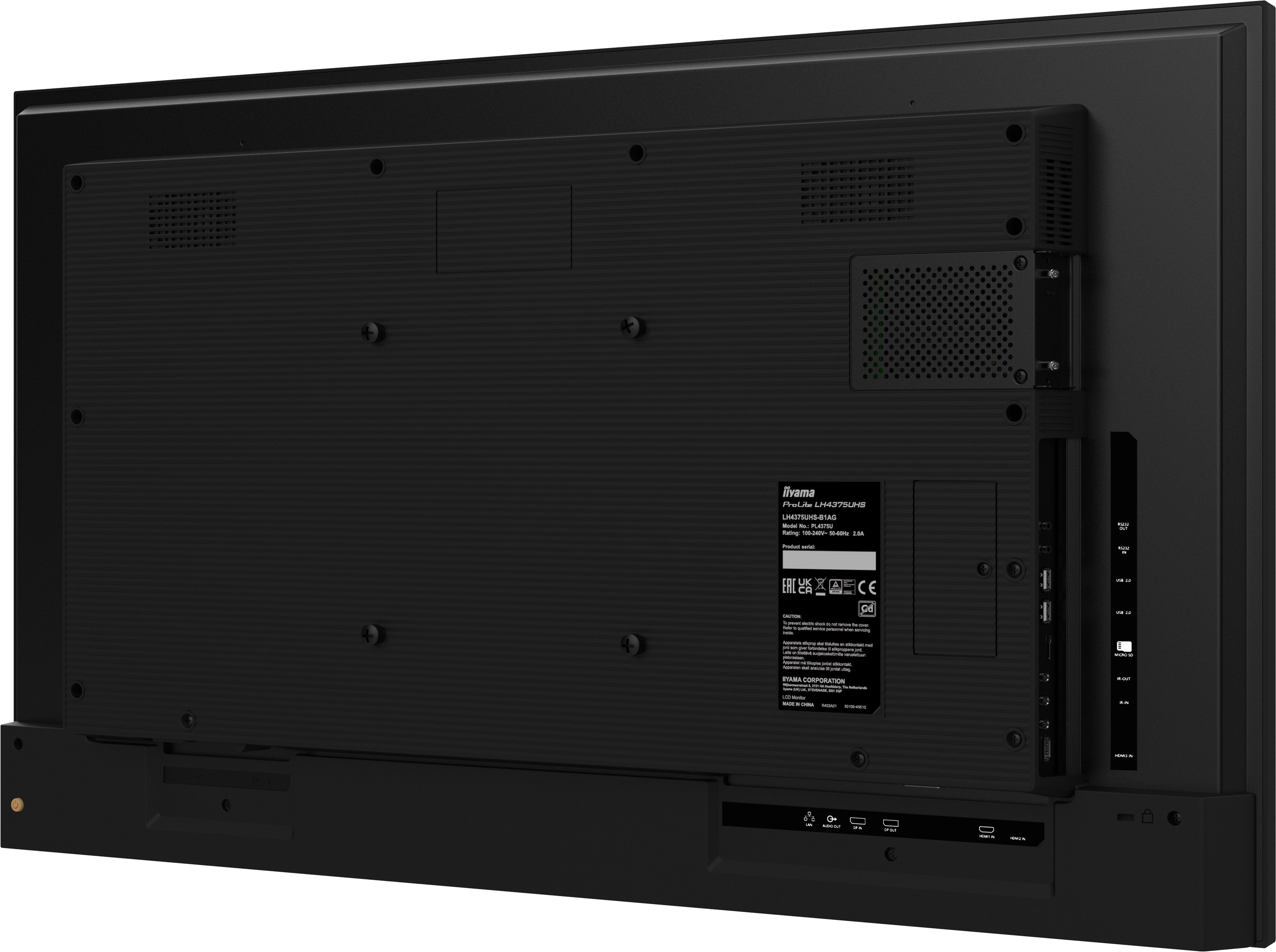 iiyama ProLite LH-75UHS-B1AG – 4K UHD-Display für Business-Kommunikation & Digital Signage
