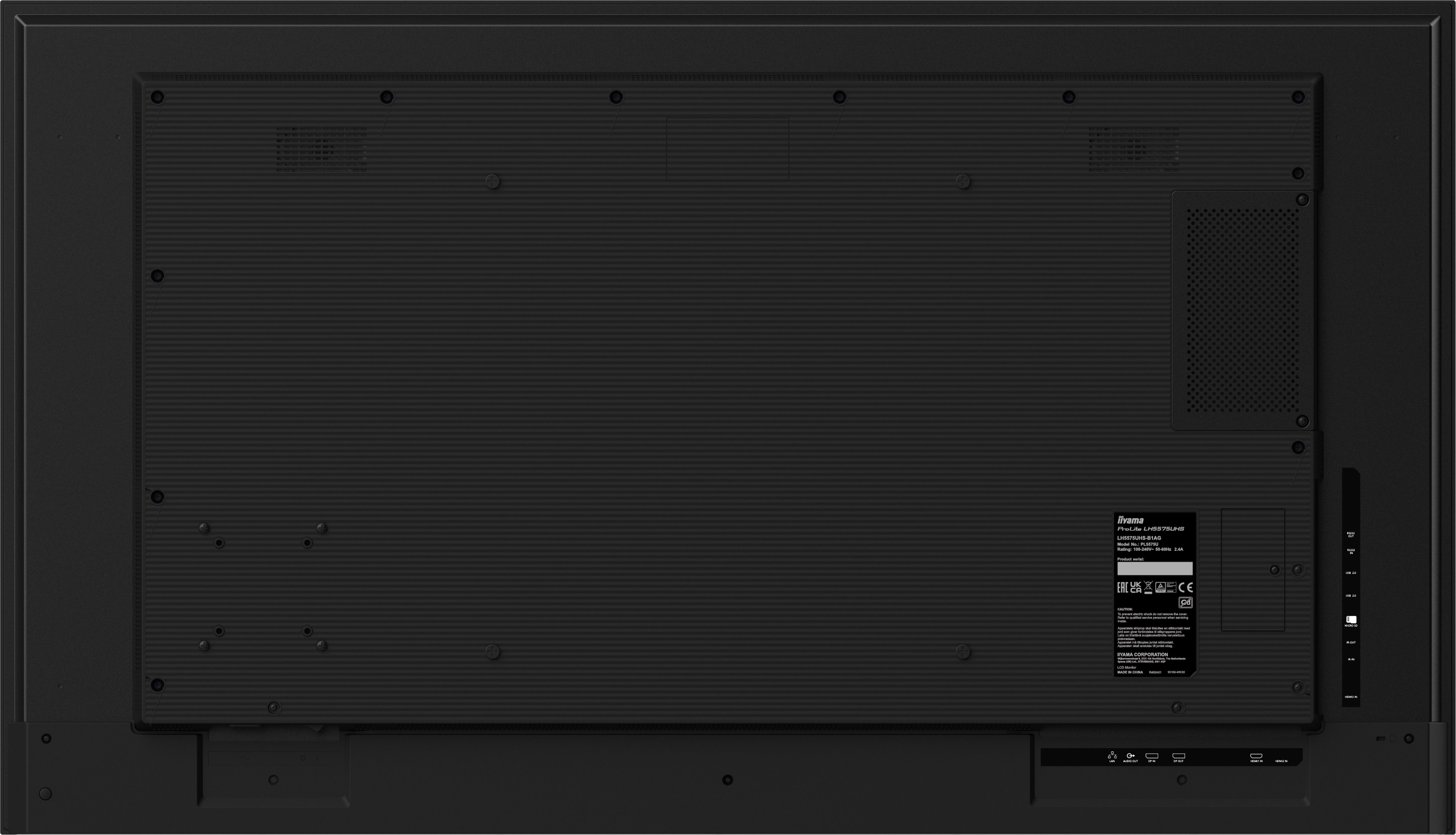 iiyama ProLite LH-75UHS-B1AG – 4K UHD-Display für Business-Kommunikation & Digital Signage
