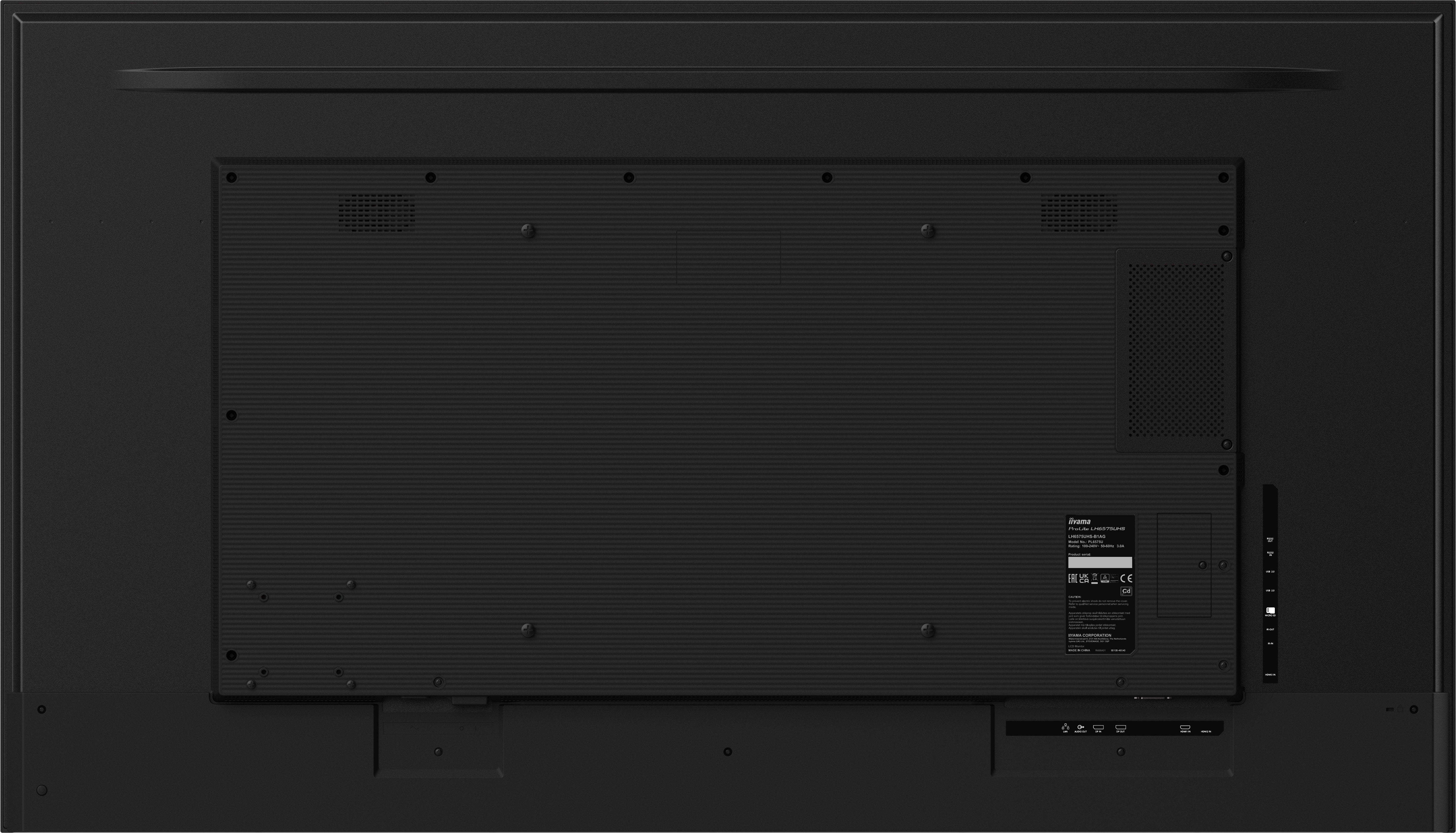 iiyama ProLite LH-75UHS-B1AG – 4K UHD-Display für Business-Kommunikation & Digital Signage