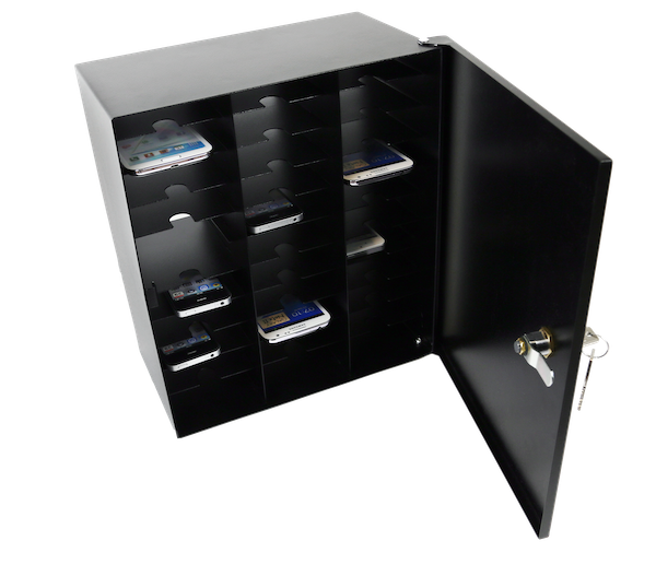 LEBA NoteBox Phones 32, Black, Storage without charge All LEBA Innovation A/S