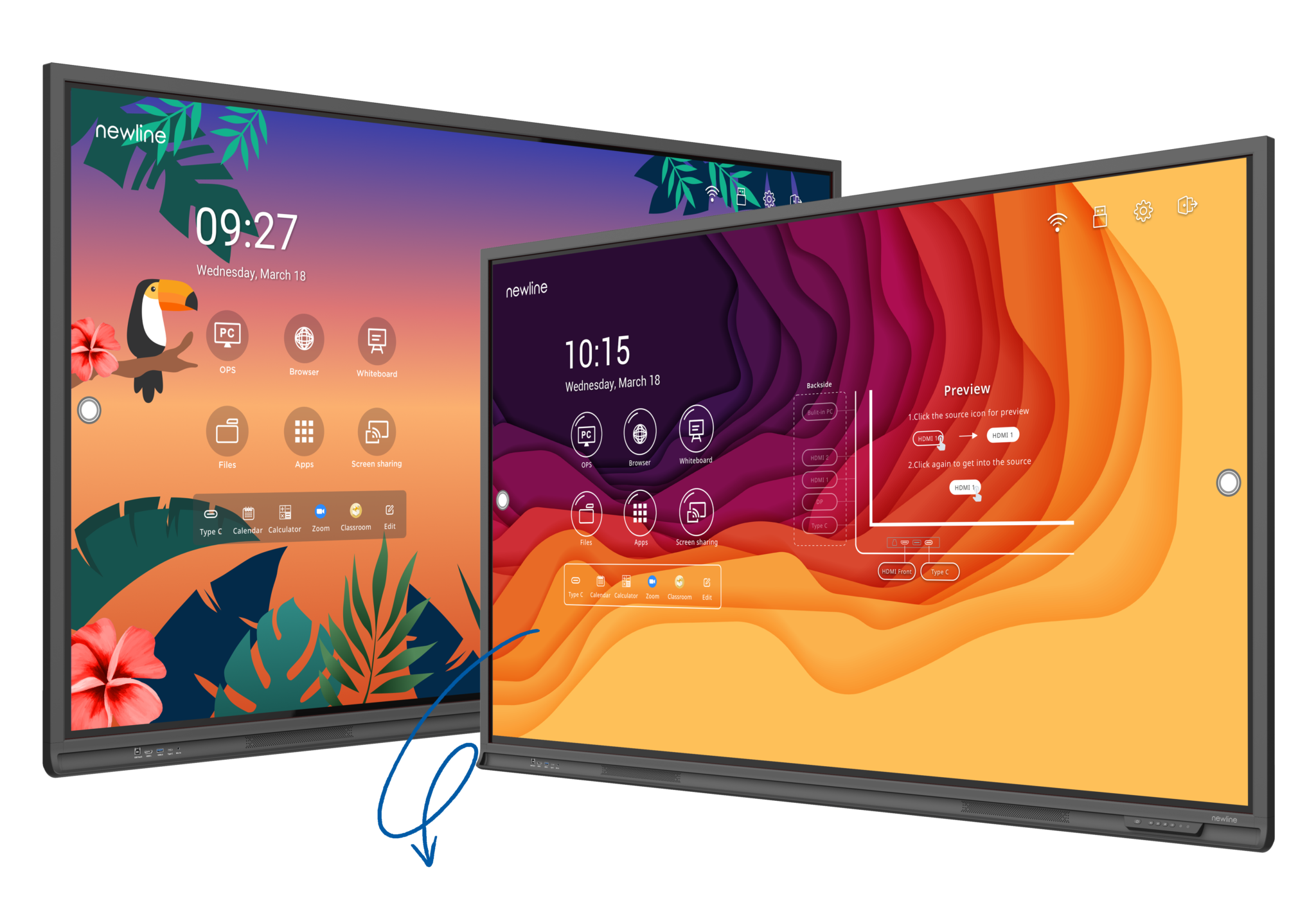 Newline LyraPro-Series 4K/UHD interactive Displays All Newline