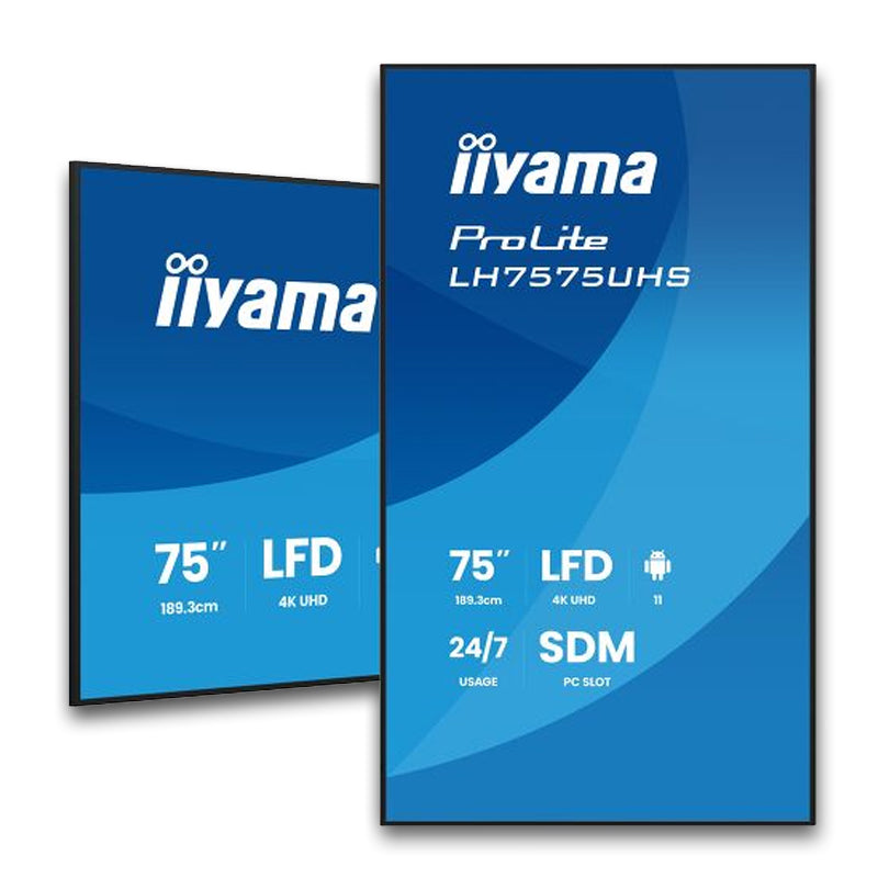 iiyama ProLite LH75UHS-B2AG | 4K Signage für Einzelhandel
