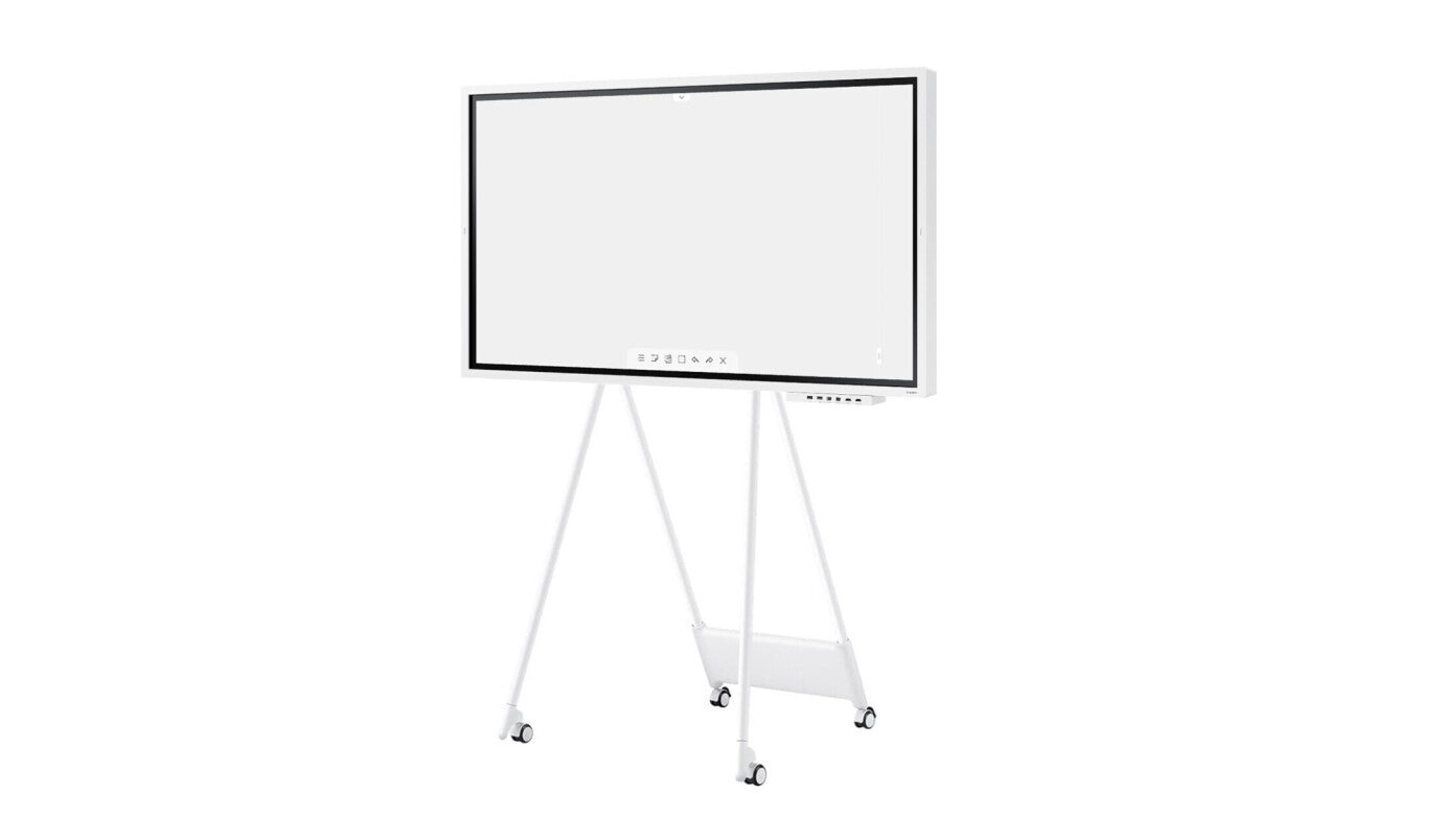 Samsung Flip Pro WMB-Series 4K/UHD Digital Flipchart All / interaktives Display Samsung 55" mit Rollständer mit Connetivity Tray