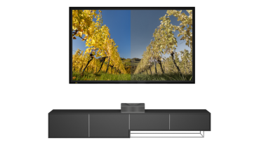 AV Stumpfl Decoframe Ambiance 16:9 Tageslicht Rahmenleinwand All AV Stumpfl