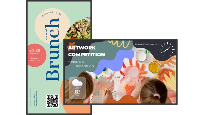 Clevertouch Cleverlive CL Pro XTR Serie 24/7 Digital Signage Display All Clevertouch