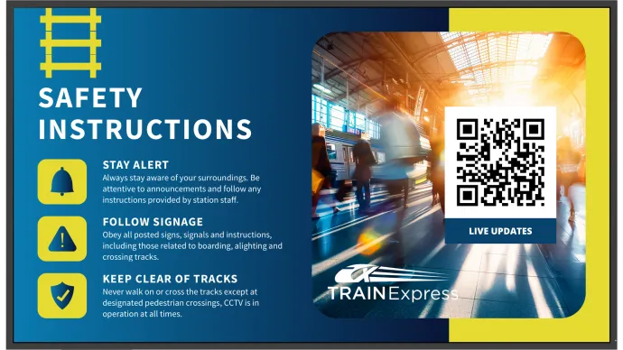 Clevertouch Cleverlive CL Pro XTR Serie 24/7 Digital Signage Display All Clevertouch