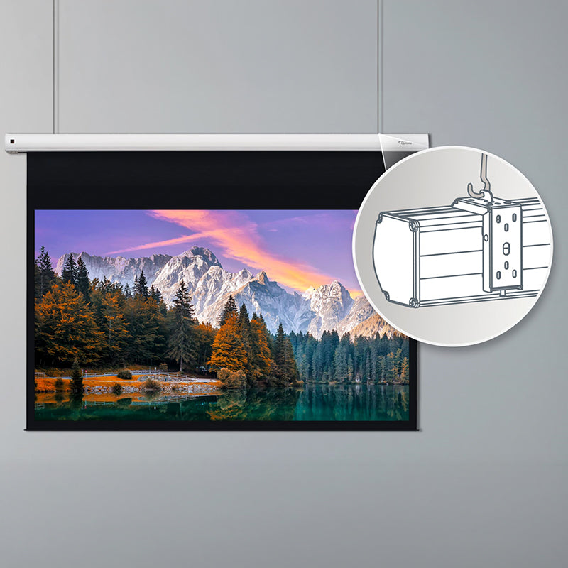 Optoma DS-9120MGA Rolloscheinwand – 120 Zoll, 16:9, ISF zertifiziert Leinwand Optoma