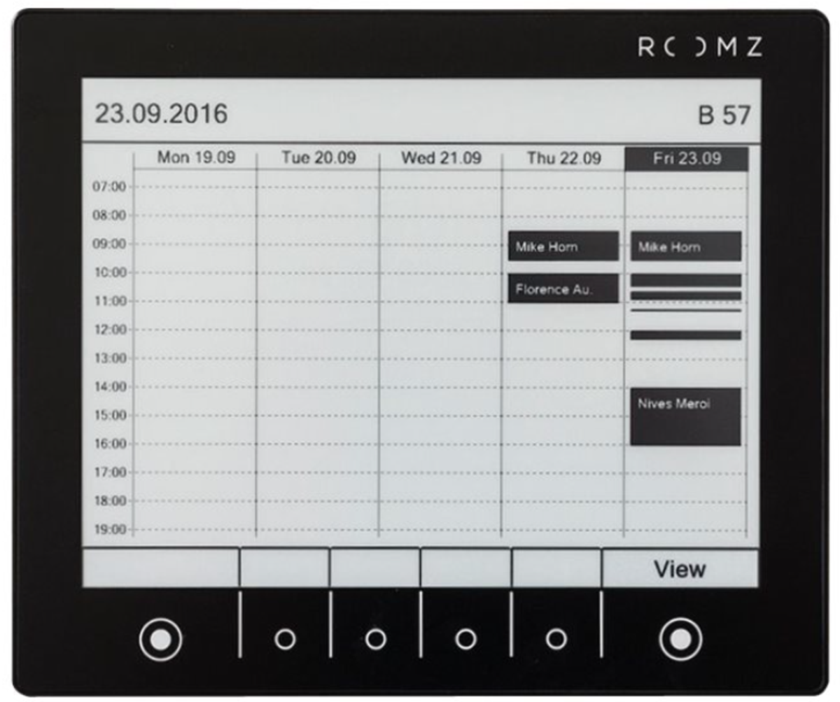 ROOMZ Display BLACK inkl. Software Subscription für 1 Jahr DigitalSignage ROOMZ