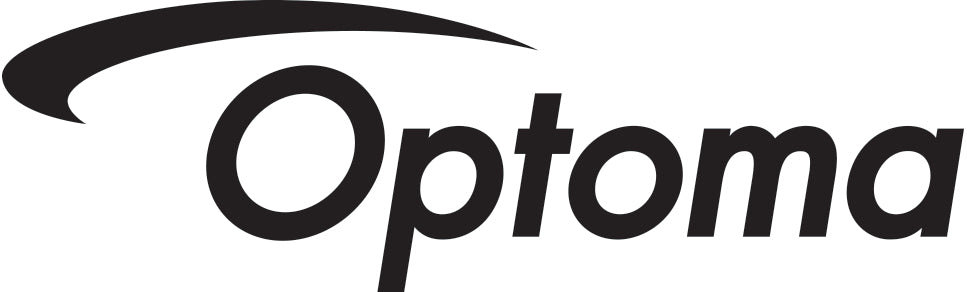 „Schwarzes Optoma Logo – Symbol für innovative Heimkino- und Business-Projektoren.“