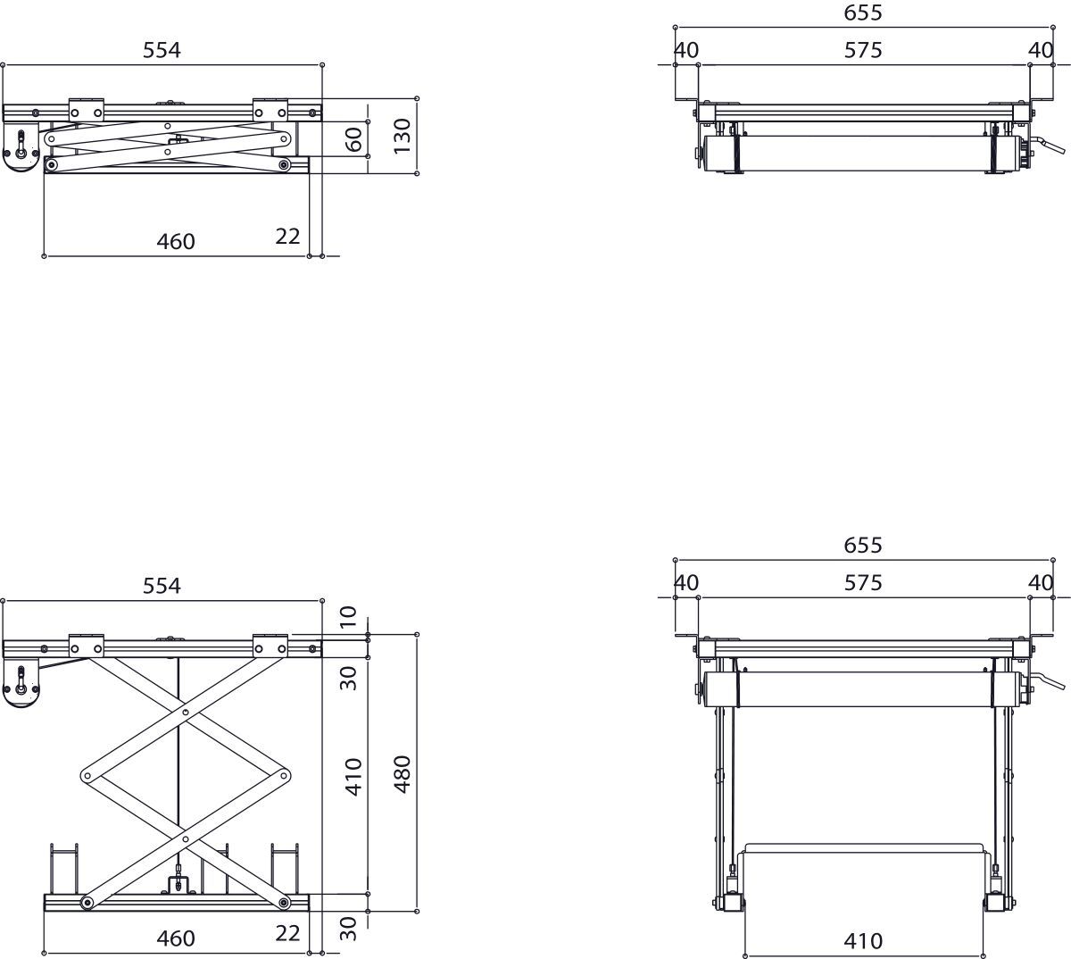 Vogel's Deckenlift für Projektor, silber, max. 15kg Halterung Vogels