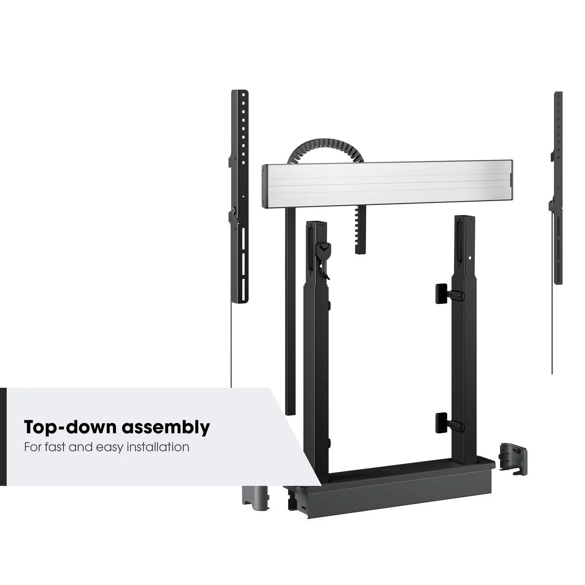 Vogel's RISE 2005 Boden-Wand-Lösung mit motorisiertem Display-Liftsystem 50 mm/s All Vogels