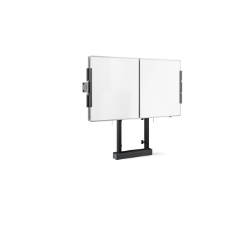 Vogel's RISE A217 Whiteboard-Set 75 Zoll für motorbetriebenes RISE Display-Liftsystem, Boden-Wand-Lösung (schwarz)