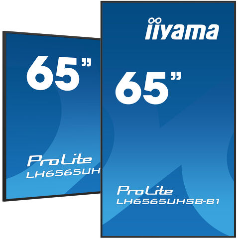 iiyama 65UHSB Serie 4K Signage Displays 24/7 Betrieb und iiSignage2 DigitalSignage iiyama 65"