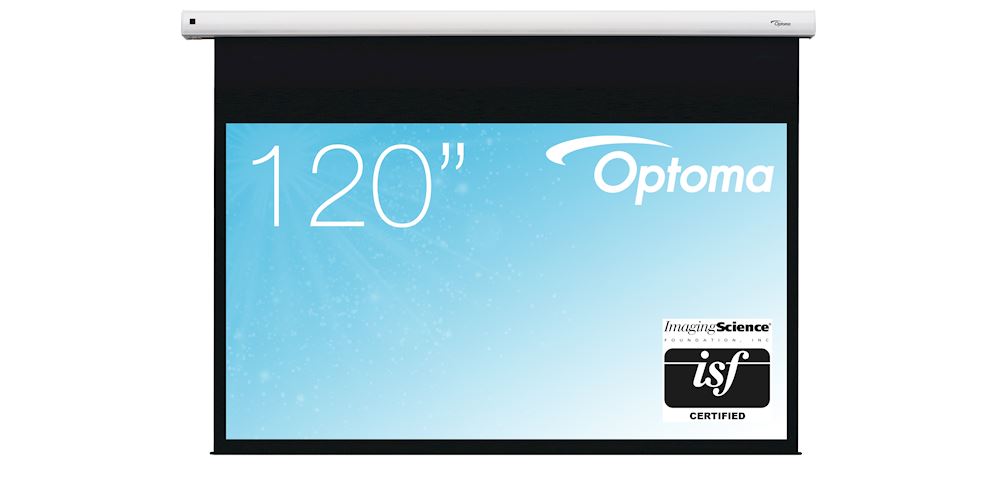 Optoma mattweiße Motorleinwand Leinwand Optoma 276 cm x 185 cm / 16:9