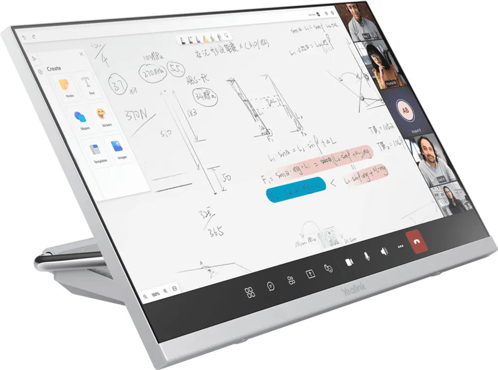 Yealink DeskVision A24 - 4K 24" Touchdisplay Lösung mit 4K Kamera, Microsoft Teams Meeting Lösung All Yealink
