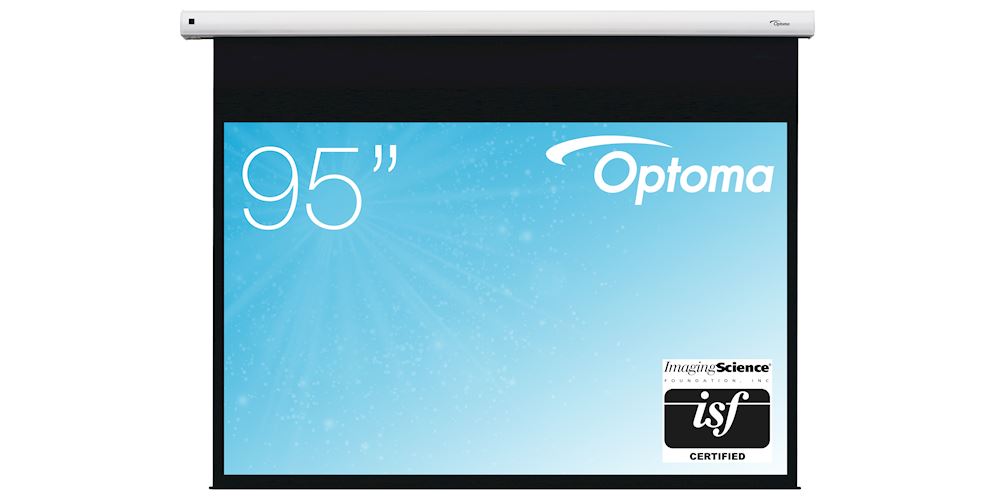 Optoma mattweiße Motorleinwand Leinwand Optoma 213 cm x 162 cm / 16:10