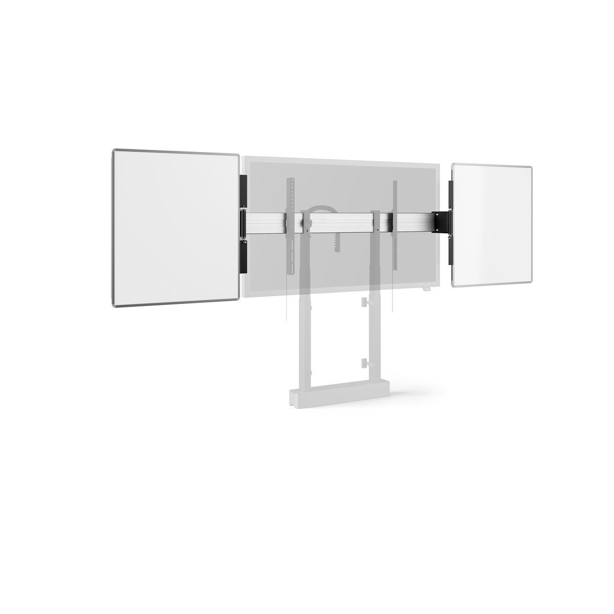 Vogel's RISE A217 Whiteboard-Set 75 Zoll für motorbetriebenes RISE Display-Liftsystem, Boden-Wand-Lösung (schwarz) Halterung Vogels