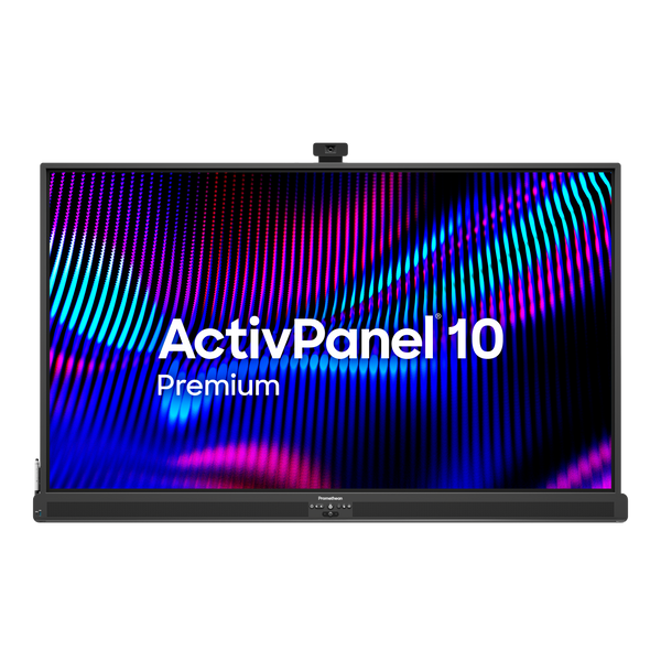 Promethean ActivPanel 10 Premium – QLED Schultafel, 1034 cd/m², 50 Touch-Punkte, ActivPen 2, Österreich
