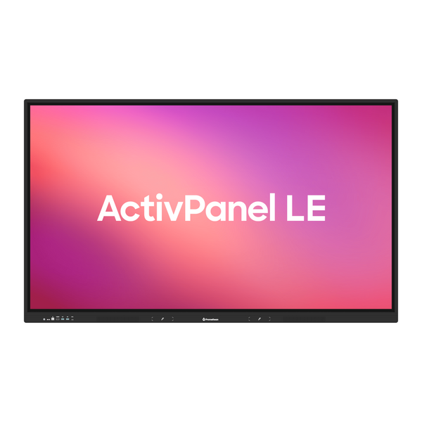 Promethean ActivPanel LE – interaktive 4K-Schultafel, 20 Touch-Punkte, 350 cd/m², für Schulen in Österreich
