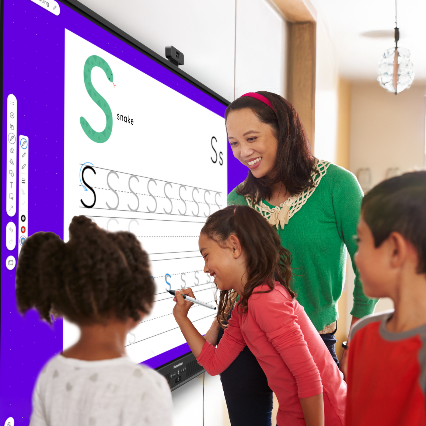 Promethean ActivPanel 10 Digitale Interaktive Schultafel im Unterricht - Effizientes und Intuitives Lernen für Schüler - Einfache  Bedienung für Lehrer
