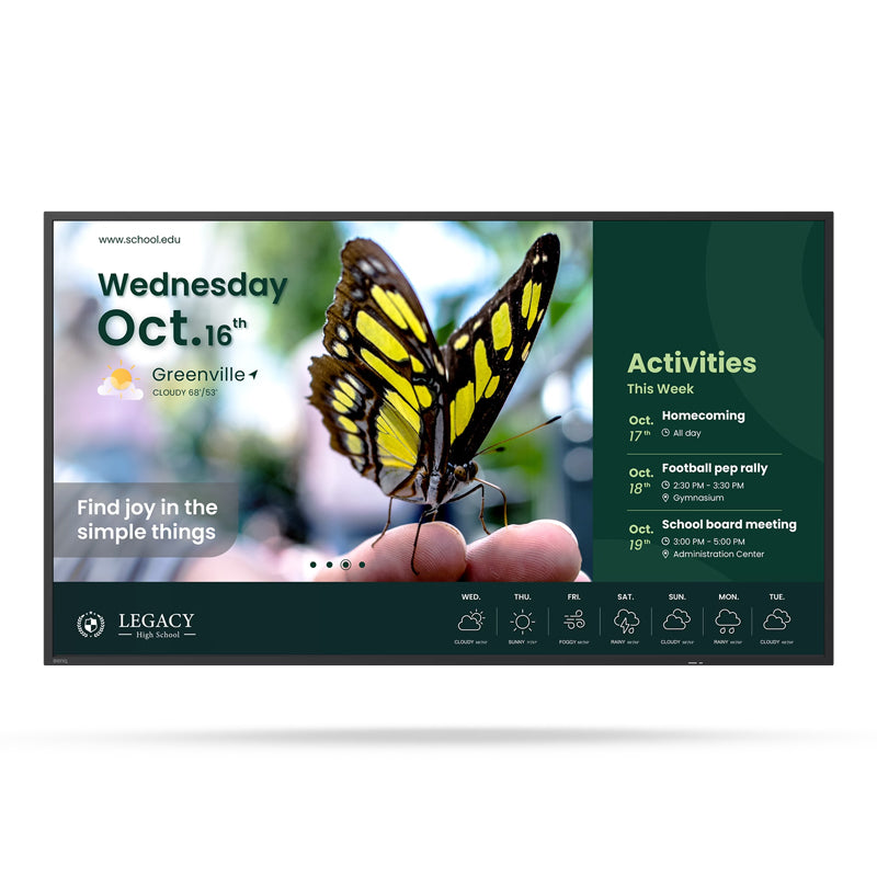 BenQ ST04-Serie Smart Signage Display – 4K UHD, Android 14, 18/7 Betrieb