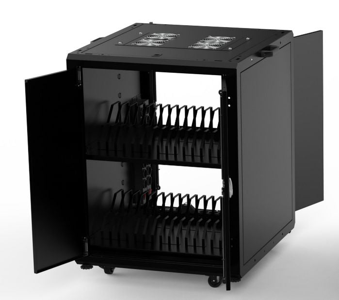 Lanview verschließbarer Laptop Ladewagen für bis zu 32 Geräten All Lanview