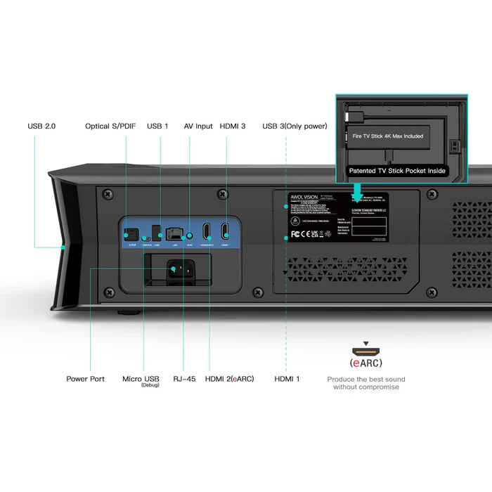 Awol LTV-3000 4K Triple Laser Projektor All Awol