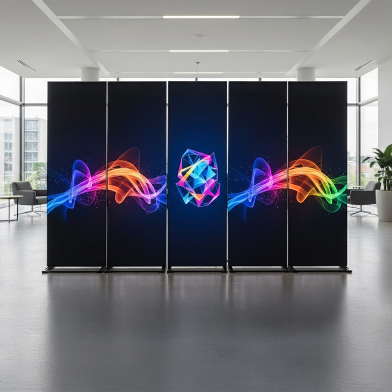 Linea Videosäule 640 x 1920 mm inkl. Flightcase All / LED-Wall ACT