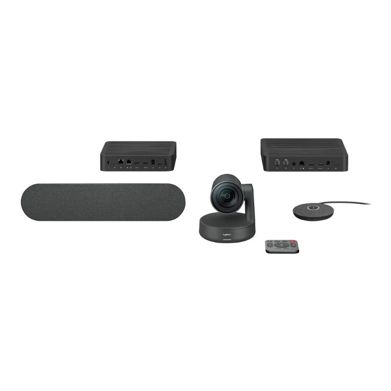 Logitech Rally Videokonferenz-System – 4K UHD, für große Räume, USB 3.0