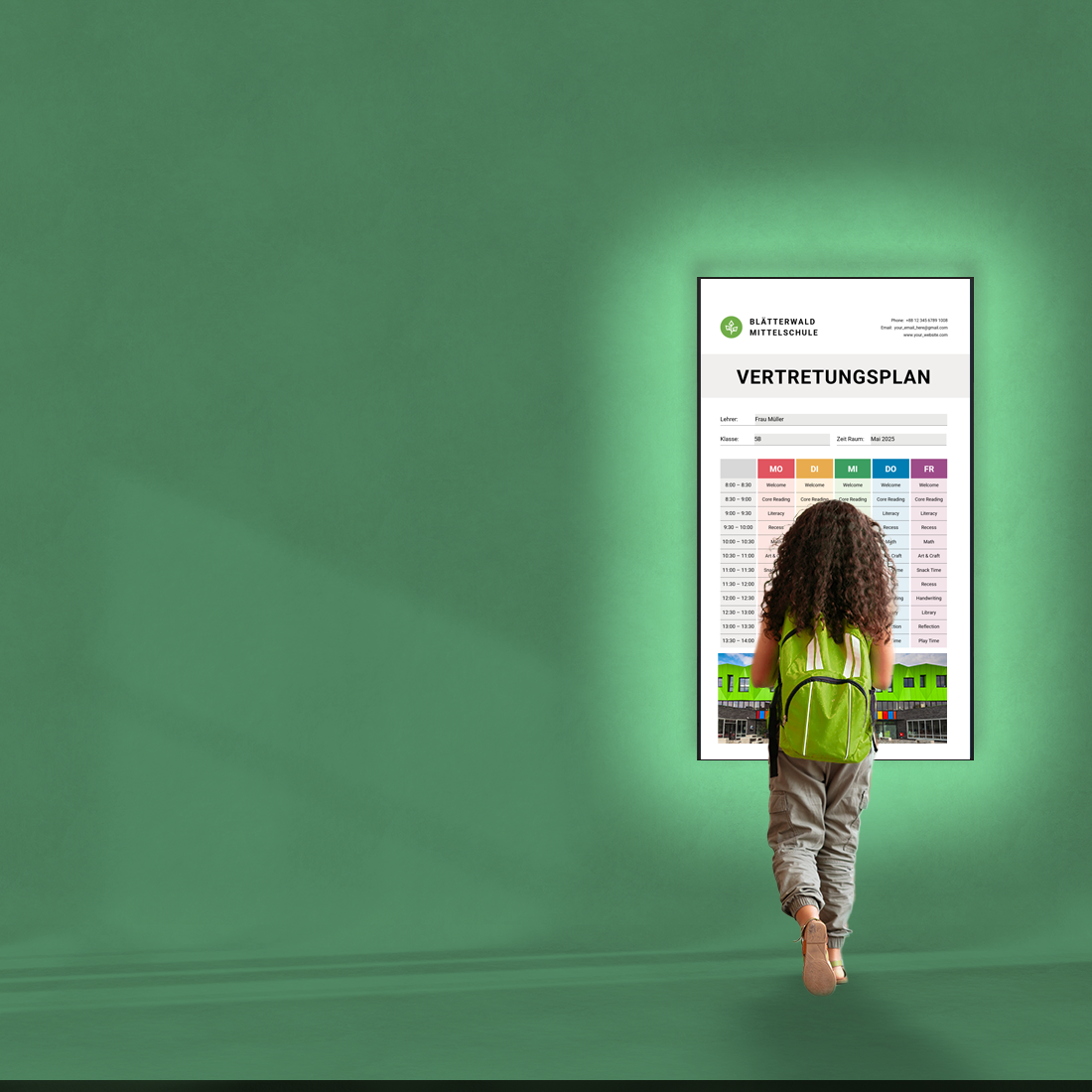 Digital Signage Display Bildung