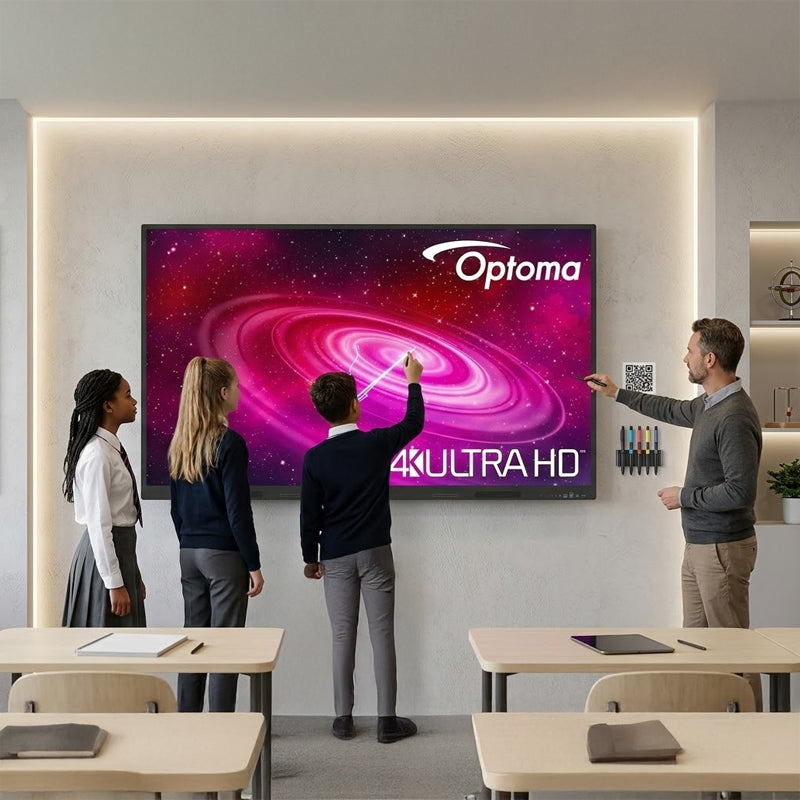Optoma Creative Touch 1er Serie Interaktives Display – 4K UHD, Android 14, 40-Punkt-Touch All / interaktives Display Optoma