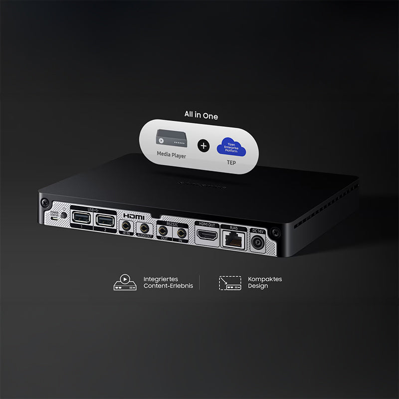 Samsung SBB-SSFV Signage Player – 4K UHD, VXT CMS kompatibel, lüfterlos DigitalSignage Samsung