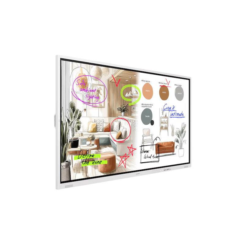 Samsung Flip WM75FX Interaktives Whiteboard – 75 Zoll, 4K UHD, Slim Design All / interaktives Display Samsung