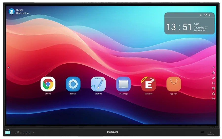 StarBoard YL5X 4K/UHD interaktives Display