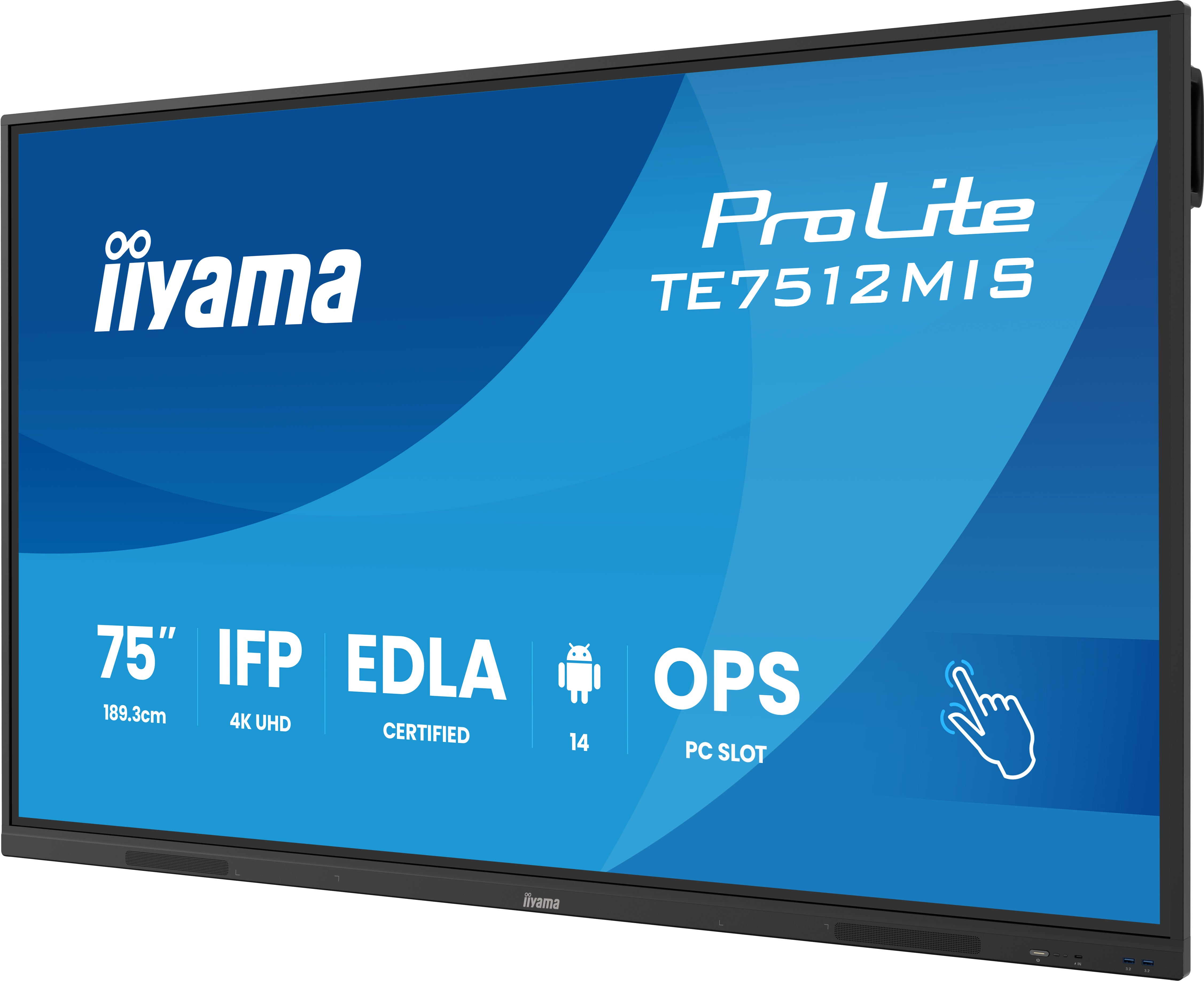 iiyama ProLite TE-12MIS-B4AG 4K/UHD Interaktives Touch Display - 65" All / interaktives Display iiyama