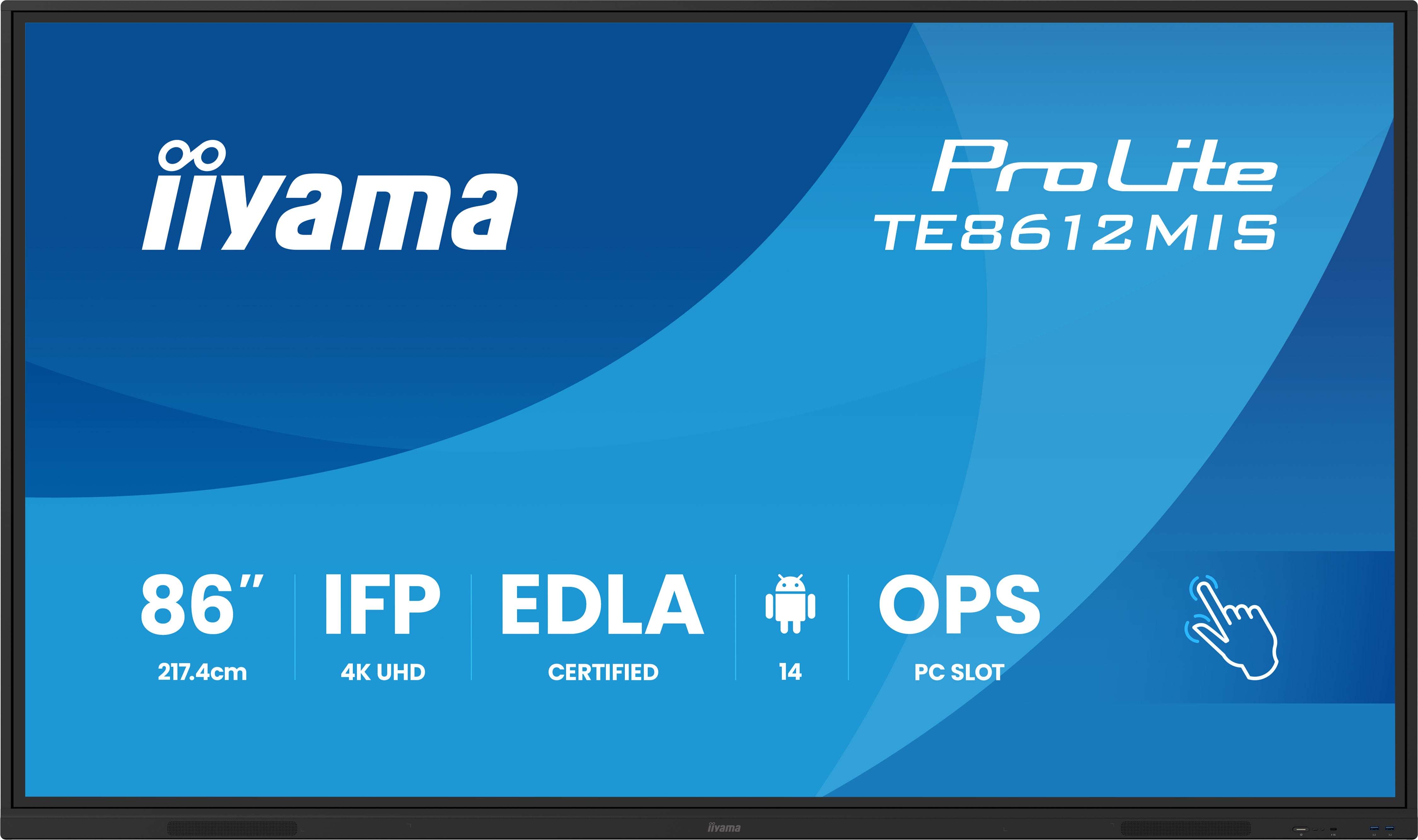 iiyama ProLite TE-12MIS-B4AG 4K/UHD Interaktives Touch Display - 65" All / interaktives Display iiyama