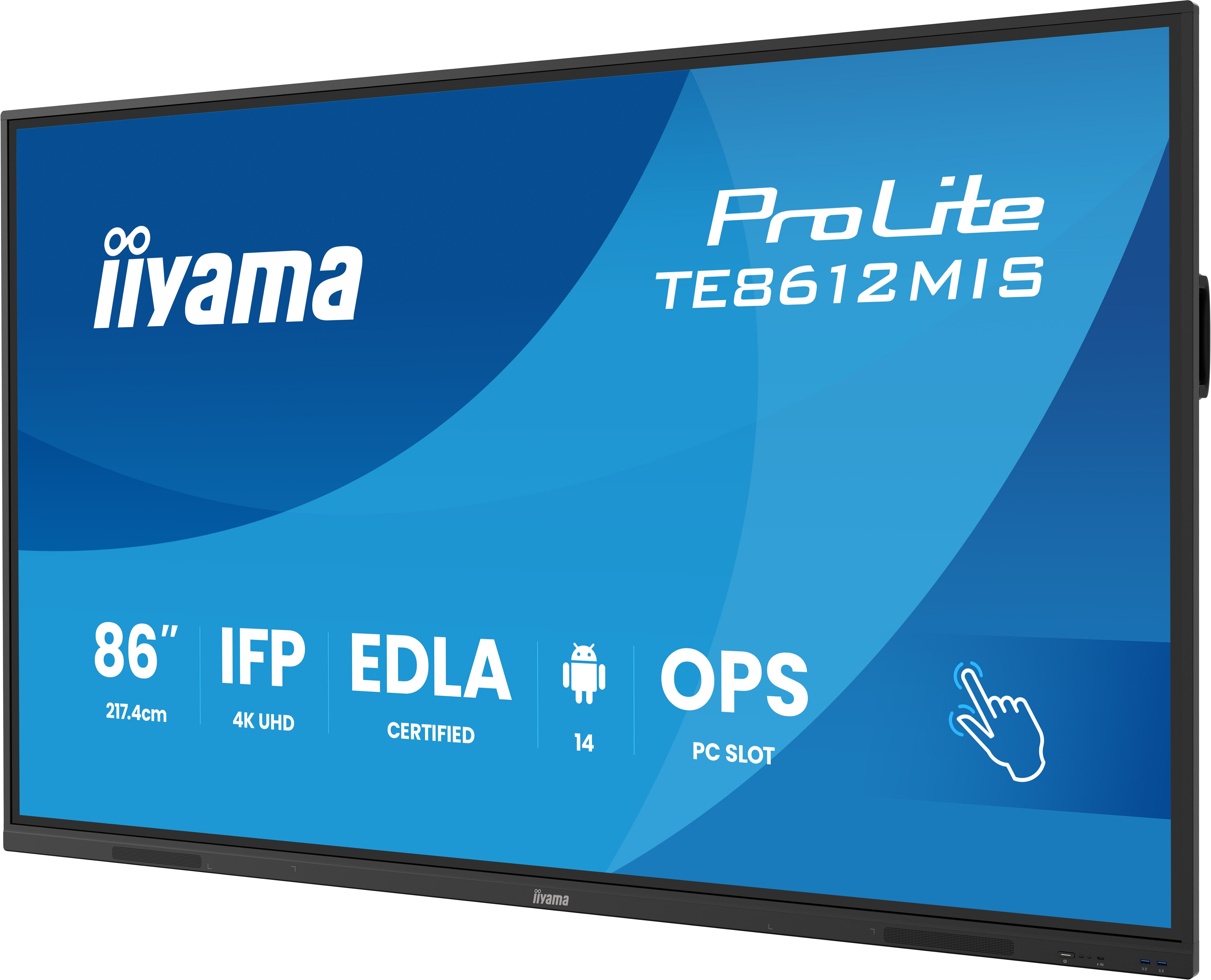 iiyama ProLite TE-12MIS-B4AG 4K/UHD Interaktives Touch Display - 65" All / interaktives Display iiyama